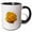 Black/White, variant on 3drose, Yellow Rose Splash Art, 11oz Mug