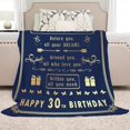 thumbnail image 3 of Yibo 30th Birthday Gifts Blanket Flannel Soft and Comfortable Anti-static Bed Sofa Blanket, 3 of 7