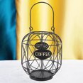 thumbnail image 3 of Coffee Pod Organizer, Coffee Capsule Storage Basket, Coffee Pod Holder with Weighted Base and Handle Design, Iron Cage Type, for Kitchen Countertop, 3 of 7