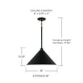 thumbnail image 2 of Capital Lighting 351311MB Alden 18" Wide Pendant - Black, 2 of 7