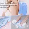 thumbnail image 4 of Shower Foot and Back Scrubber Mat,Wall Mounted Shower Foot Scrubber with Suction Cups,Exfoliating Silicone Massage Foot Cleaner for Shower(2pcs), 4 of 6
