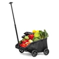 thumbnail image 2 of 4 Wheels Folding Pet Stroller for Small Dogs Cats,Dog Wagon for Small Dogs with Safety Rope,Dog Baby Carriages Travel, Walking, Vet Visits (Black), 2 of 9