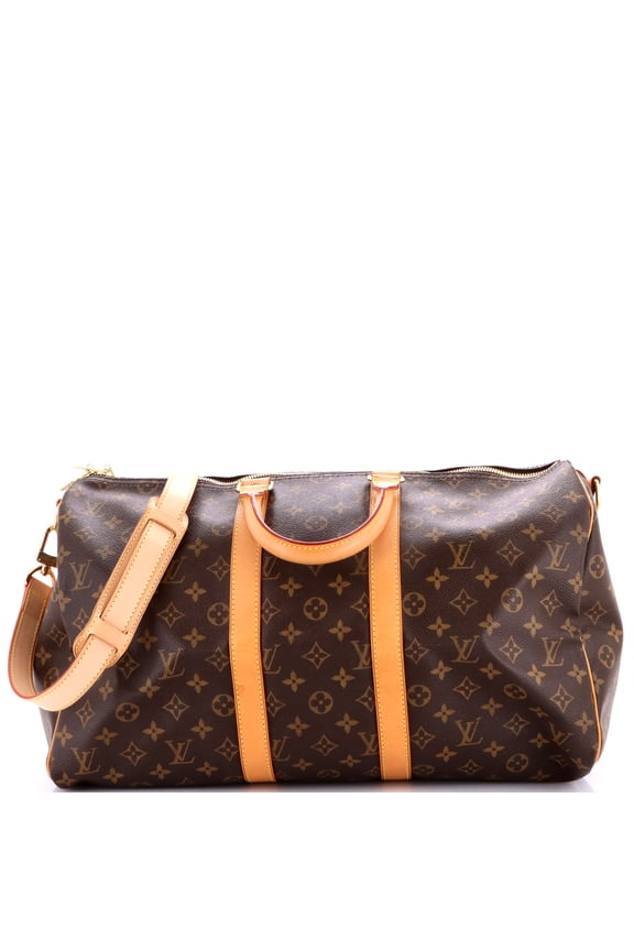 Pre-Owned Keepall Bandouliere Bag Monogram Canvas 45 By Rebag