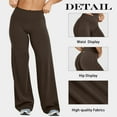 thumbnail image 5 of OQQ Yoga Pants Women High Waist Stretch Casual Soft Straight Leg Bottoms, 5 of 7