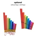 thumbnail image 4 of TFixol Colorful 8-Tone Percussion Tubes with Optional Rope, Portable PE Plastic Musical Instrument Set for Group Performance, High to Low Pitch Tuning, 4 of 6