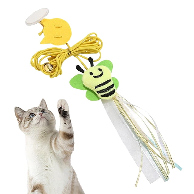 Teaser Toy Interactive Chasing Kitten for Indoor Training Elastic Hanging ,