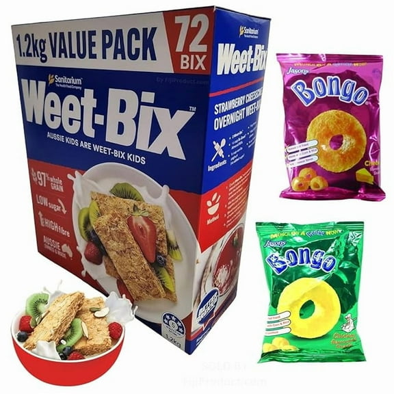 Weet-Bix 97% Whole GRAIN (Value Pack 1.2 Kg) Get a BONUS FIJI Snacks, Goodness