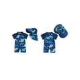 thumbnail image 6 of JYYYBF Toddler Boys Rash Guard Swimsuit Playsuits Shark Print Zipper Short Sleeve Sun Protection Bathing Suit with Swim Cap, 6 of 6