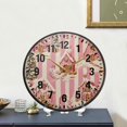thumbnail image 4 of Yayeee Wall Clock Battery Operated 9.5" Silent Quartz Non-Ticking for Living Room Decor, Beige Gingerbread Houses, 4 of 8