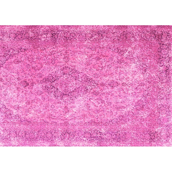 Ahgly Company Indoor Rectangle Persian Pink Traditional Area Rugs, 2' x 4'