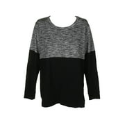 Karen Kane Grey Black Colorblocked Contrast Long Sleeve Tee XL