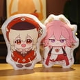 thumbnail image 2 of Genshin Impact Plush Toy Soft Cute Scaramouche Kazuha Lumine Yae Miko Throw Pillow Back Cushion Double-sided Printing Plushies, 2 of 5