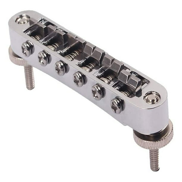 LP Bridge Tune O Matic Bridge Adjustable Chrome Plated Guitar Bridge for Guitars Musical