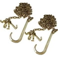 thumbnail image 2 of labwork 5/16 x 10ft j Hook Towing Chain Transport Long Shank with RTJ Grab Hook (2PCS G70), 2 of 8