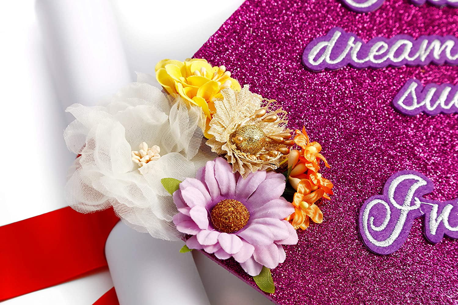 Handmade Graduation Cap Topper, Graduation Cap Decorations, I Never Dreamed About Success