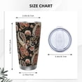 thumbnail image 4 of Rateoe Paisley6 Printed Car Guy Gifts for Men Women Tumbler - 20oz/590ml Double Wall Vacuum Insulated Stainless Steel Travel Tumbler Cups with Lid & Straw-Straw Three-piece Set, 4 of 8