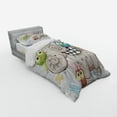 thumbnail image 3 of Ambesonne Colorful Bedding Set 4 Pcs, and Owls Love, Queen, Multicolor, 3 of 3