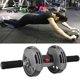 thumbnail image 4 of Sistema de entrenamiento con rodillo doble para abdominales, ejercitador de músculos abdominales, equipo de fitness para el hogar, color gris, 4 of 14