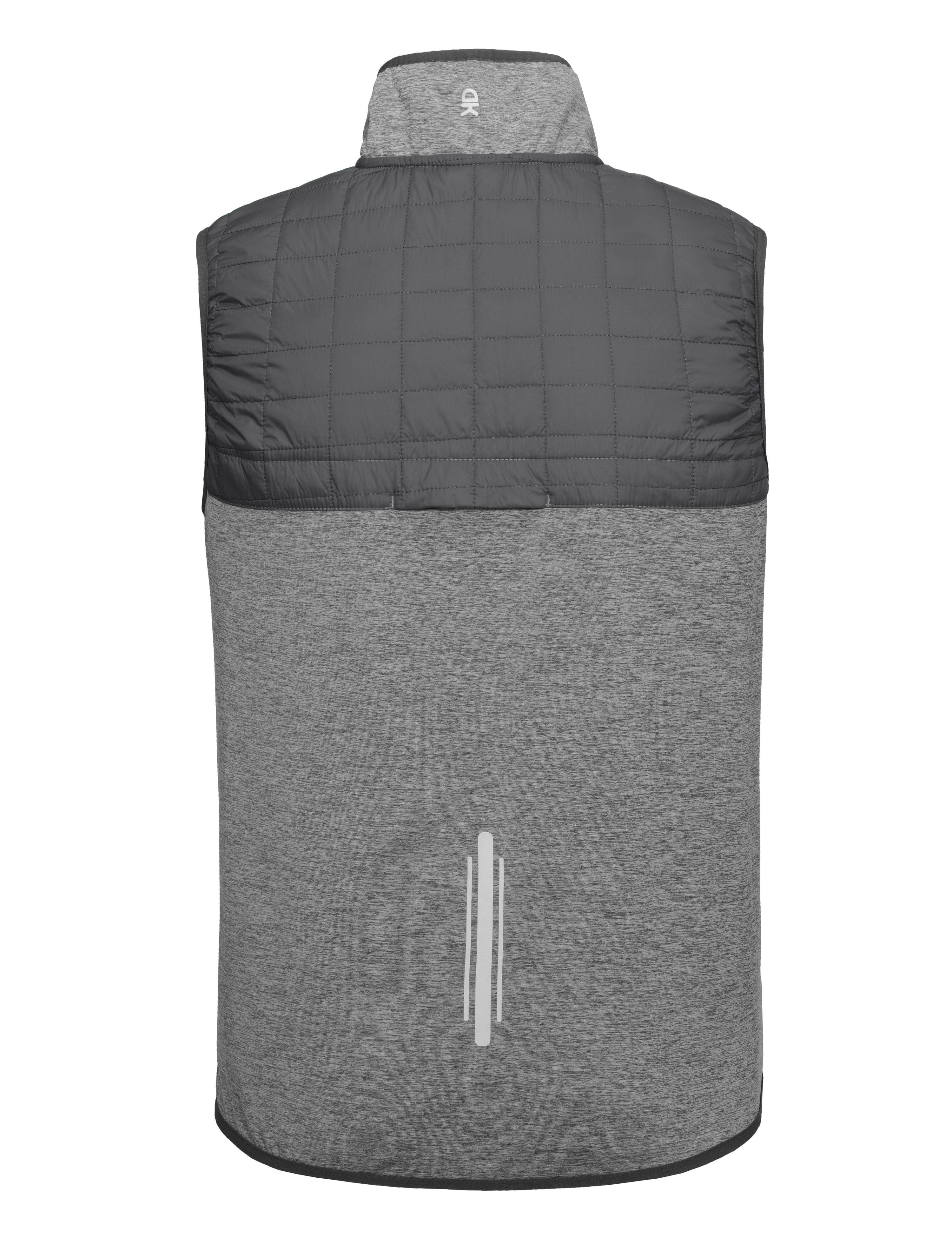 Little Donkey Andy Men's Lightweight Golf Vest Warm Outdoor Sleeveless Jacket for Hiking Travel Running Casual Gray 3XL