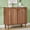 walnut, variant on LEFHDA 31.5" Fluted Sideboard Buffet Cabinet with 2 Doors & Adjustable Shelves, Mid-Century Modern Wood Storage Cabinet with Arched Profile for Dining Room, Kitchen, Living Room, Hallway