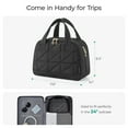 thumbnail image 4 of Bagsmart Unisex Large Size Travel Toiletry Bag with Handle, Wide-Open Makeup Cosmetic Bag for Travel Toiletries, Organizer for Women and Men, Black, 4 of 9