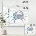 thumbnail image 3 of Designart 'Pink Crab Ocean Life' Nautical & Coastal Canvas Artwork, 3 of 3