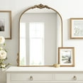 thumbnail image 4 of Kate and Laurel Myrcelle Traditional Arched Mirror - Gold, 4 of 9