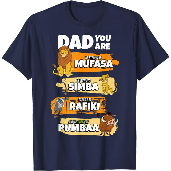 The Lion King Dad You Are Word Stack Funny DTG Print Unisex T-Shirt