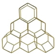 thumbnail image 3 of Porta Botellas de Metal, Botellero Vertical con Seis Espacios Hexagonales, Organizador de Botellas Diseño Minimalista, Color Dorado, 3 of 7