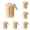 5Pcs, variant on 1 Pc Natural Loofah Sponge, 4.7" Natural Loofah Exfoliating Body Scrubber Loofah Cleaning Sponge Shower Scrub for Men Women Deep Clean