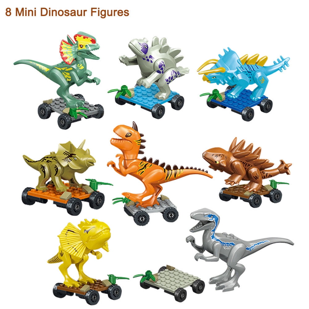 8PCS//set Dinosaur Figure Building Blocks Jurassic World Park Toys Children Gift