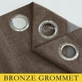 thumbnail image 7 of NICETOWN 100% Blackout Linen Curtains for Bedroom, Energy Saving Solid Grommet Noise Reducing Window Treatment for Living Room, W62 x L63, Coffee, 2 Panels, 7 of 7