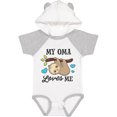 thumbnail image 3 of Inktastic My Oma Loves Me with Sloth and Hearts Boys or Girls Baby Bodysuit, 3 of 5