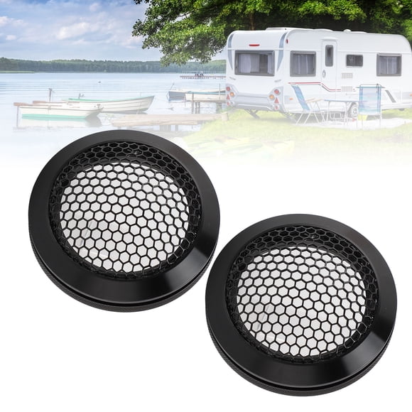 2 Fundas Para Altavoces De Coche, Protector Redondo De Malla Metálica De 2.520 In Con Construcción De Hierro Y Aluminio, Protector De Parrilla Para Altavoces De Coche Para Cine
