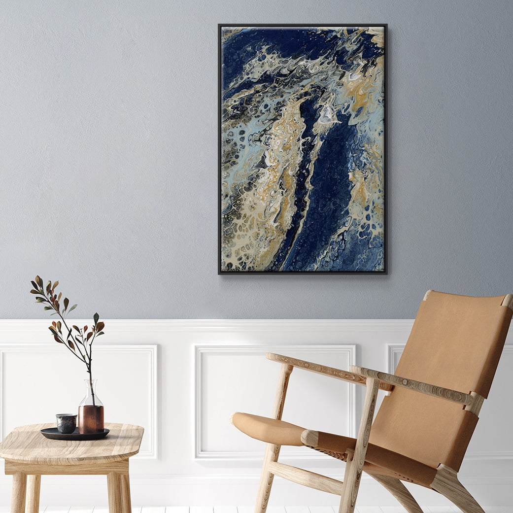 C39 Framed Premium Gallery Wrapped Canvas - Ready to Hang - 25 x 37 - Black Floating Frame