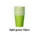 thumbnail image 2 of Billuyoard 10 Uds. De vasos de papel, vasos desechables para jardín de infantes, pintura de colores ambientales, artesanía, pintura educativa, bebida Mostrada Verde claro Billuyoard HA071325-09, 2 of 6