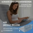 thumbnail image 2 of Boyd Sleep Inflatable Wedge Pillow with Pump and Auto Seal Valve, Gray, 2 of 11