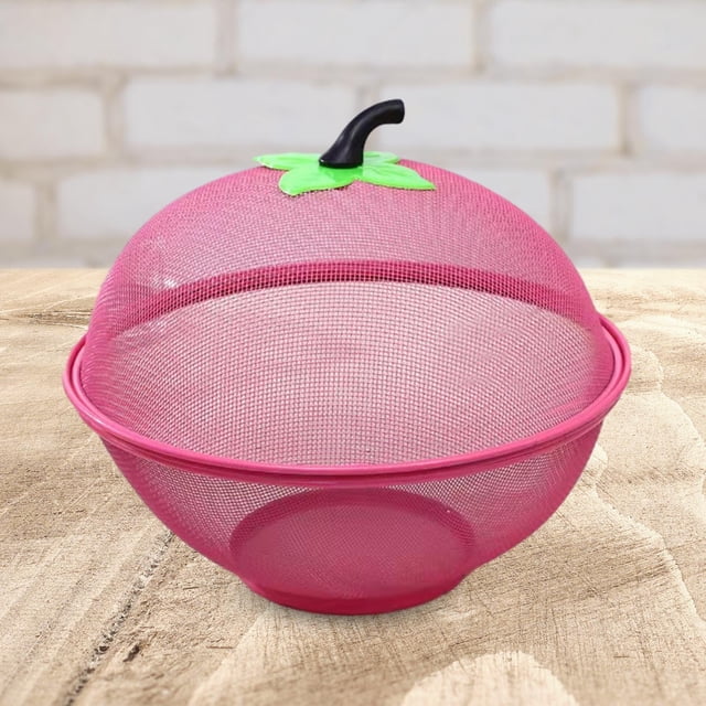 Cesta De Fruta De Malla Con Tapa, Cesta De Alambre De Metal Para Restaurantes, Mostrador De Cocina BLESIY Canasta de frutas