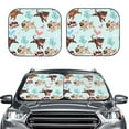 thumbnail image 2 of Balery 2 Piece Cute Pug Dogs Car Windshield Sun Shade|Foldable Front Windshield Shade for Car Front Window for Most Sedans SUV Truck-Large, 2 of 7