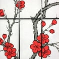 thumbnail image 2 of Oriental Furniture 6 Ft Tall Cherry Blossom Shoji Screen, Black, 3 Panels, 2 of 2