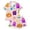 v#115Pink295, variant on Toddler Girl'S Pajamas Cartoon Halloween Pumpkin & Star Pattern Short Sleeve Notched Collar Button Down Relaxed Fit 2Pc Summer Autumn All-Day Wear Comfort Nightwear,White,7-8 Years