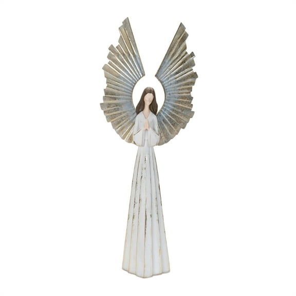 Melrose Angel Christmas Statue - 36" - White and Gold