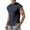 Navy, variant on HAOTAGS Men's Sleeveless Muscle Tank Tops Solid Color Casual Crew Neck Summer Tshirts White Size S