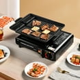 thumbnail image 2 of Outdoor Portable Furnace Adjustable Fire 2900W Furnace Lightweight Cooker Unit Kitchen Equipment for Camping Barbecue Hot Pot Cooking w/Storage Box, 2 of 9