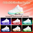 thumbnail image 4 of 2-in-1 Roller Skate Shoes & Sneakers,LED Roller Shoes,Shoes with Wheels for Women,Light Up Roller Skates Suitable for Outdoor Fun & Sports Skating, 4 of 8