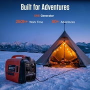 AIVOLT 4300W Gas Powered Inverter Generator, 3450W Running, Ultra-Quiet 60dBA, Under 3% THD Pure Sine Wave Electricity, CO Auto-Shutoff, 5.5h ECO Mode, Parallel Ready, EPA Compliant for RV Camping