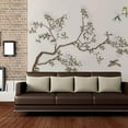 thumbnail image 3 of Idea4wall 4pcs Chinese Style Floral Peel and Stick Wallpaper Removable Wall Murals Large Wall Stickers for Home Decoration, 66"x24", 3 of 5