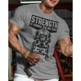 thumbnail image 2 of Gymish Strength Is Earned Not Given Workout T-Shirt – Motivational Gym Tee for Men, Athletic Lifting Shirt, 2 of 6