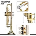 thumbnail image 4 of B Flast Trumpet, Trumpet Trumpet Instrument Toy Trumpet Trumpet Cases Musical Instrument  For Home School Indoor, 4 of 8