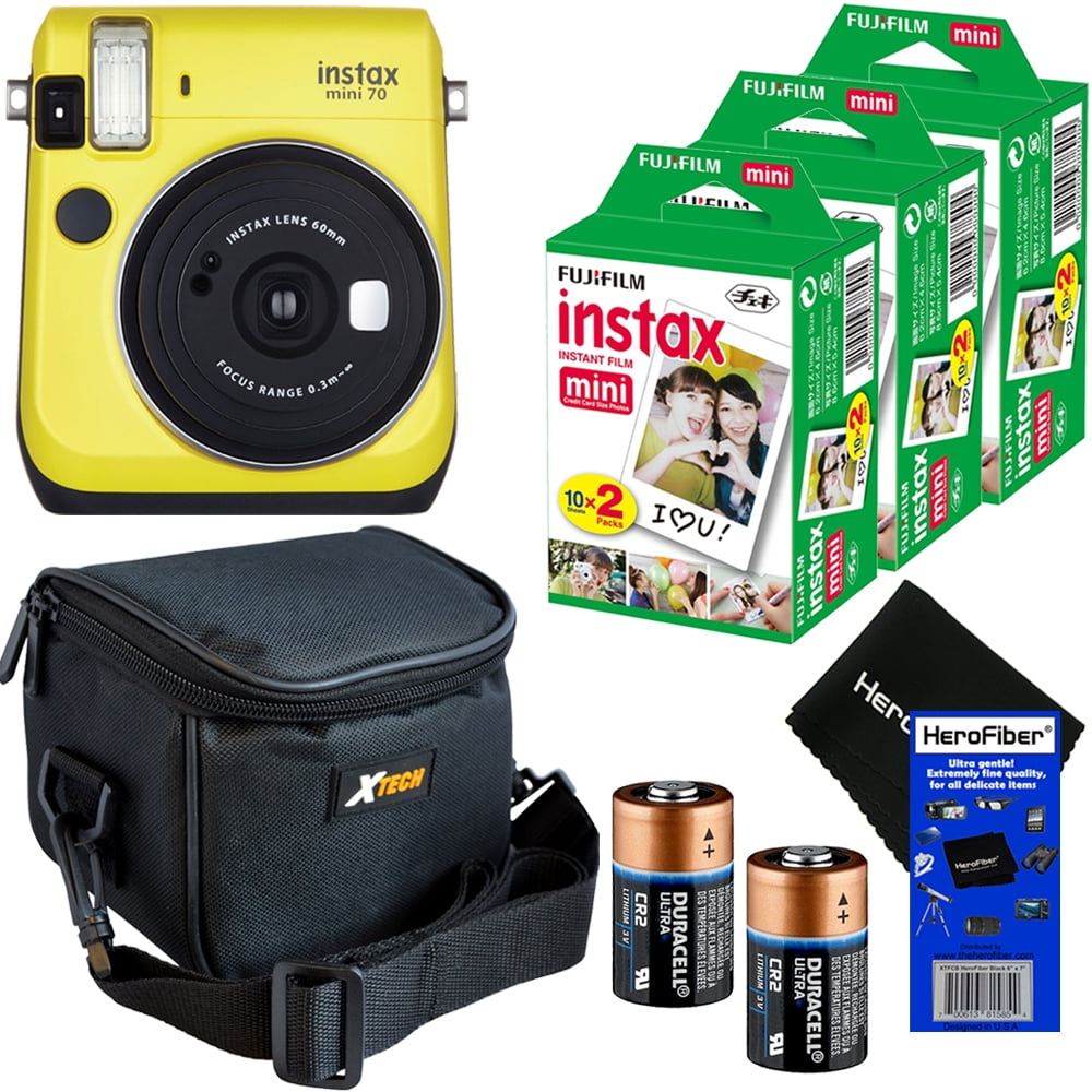 Fujifilm Instax Mini 70 Instant Film Camera (Canary Yellow ...